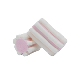 Marshmallow Estruso Treccia Bianco/Rosa gr 180 "Bulgari" cf1