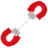 Manette con pelliccia Rosso Pz1 a cf.