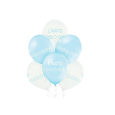 Palloncini in Lattice "E' nato" Azzurro 12" cm30 pz24