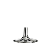 Base plastica argento gambo corto H 5cm per contenitore coppe e calici