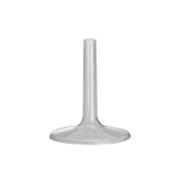 Base plastica trasparente gambo lungo H 12cm per contenitore coppe e calici portaconfetti