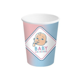 Bicchiere Carta Baby Gender Reveal ml250 pz8