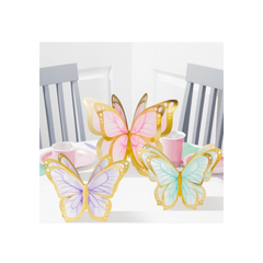 Set Centrotavola Carta Farfalle pz3