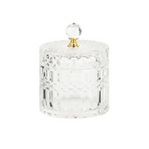 Bomboniera Potiche Vetro trasparente Linea Cupido cm 9 x h 11,5 con scatola pz1