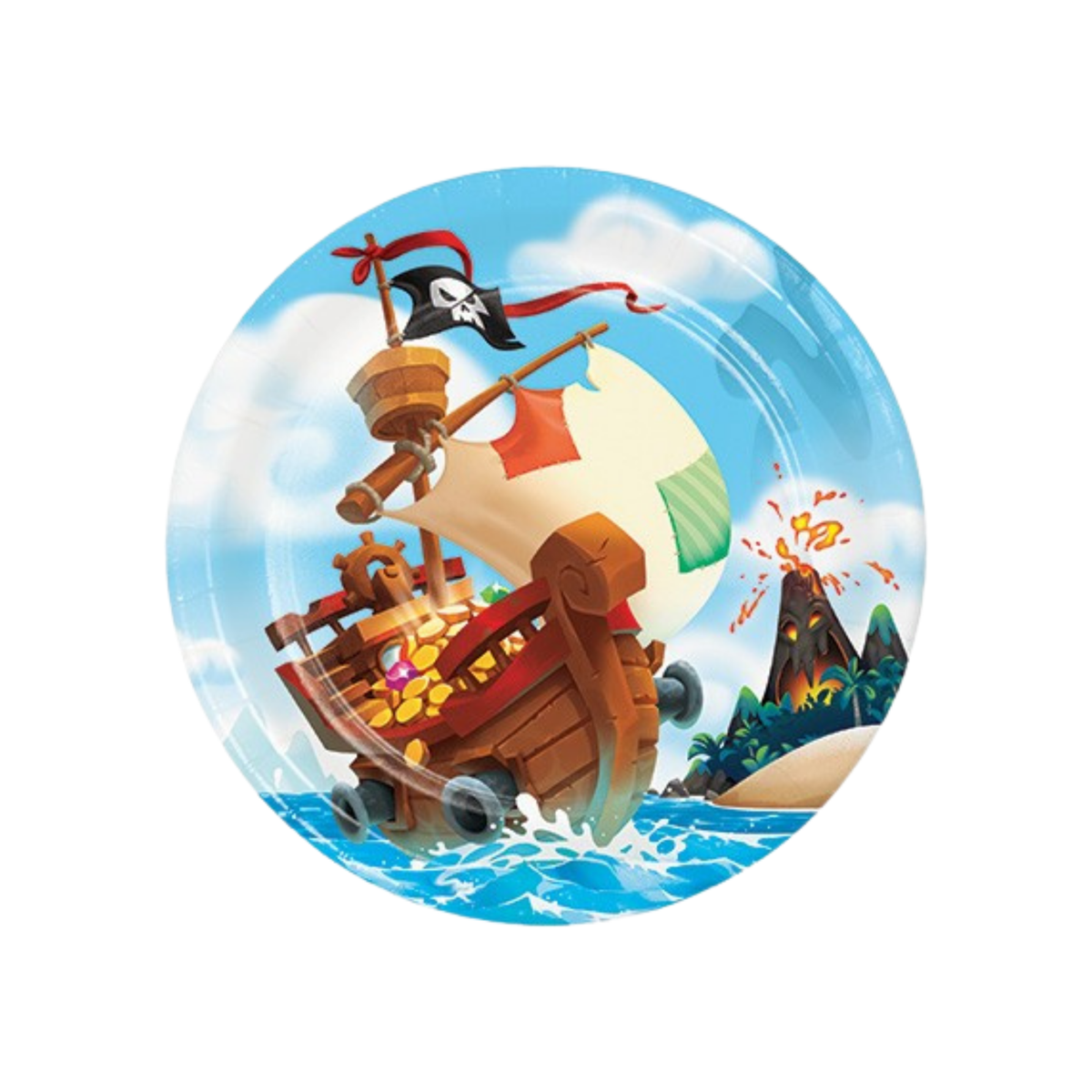 Pirate Paper Plate cm23 pcs8