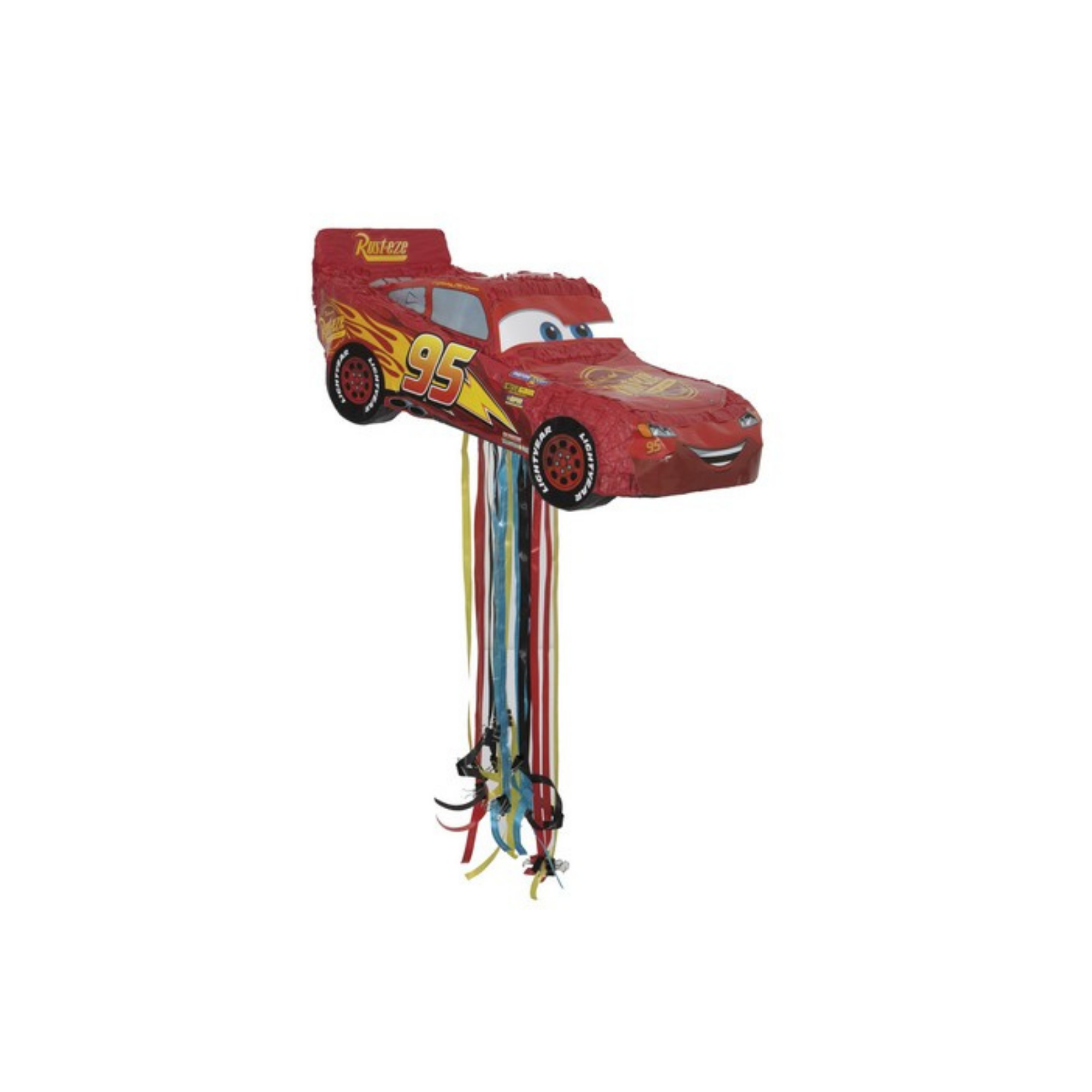 Autók papír piñata 45x18 cm 1 db