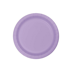 Plain Paper Plate Lilac cm23 pcs24