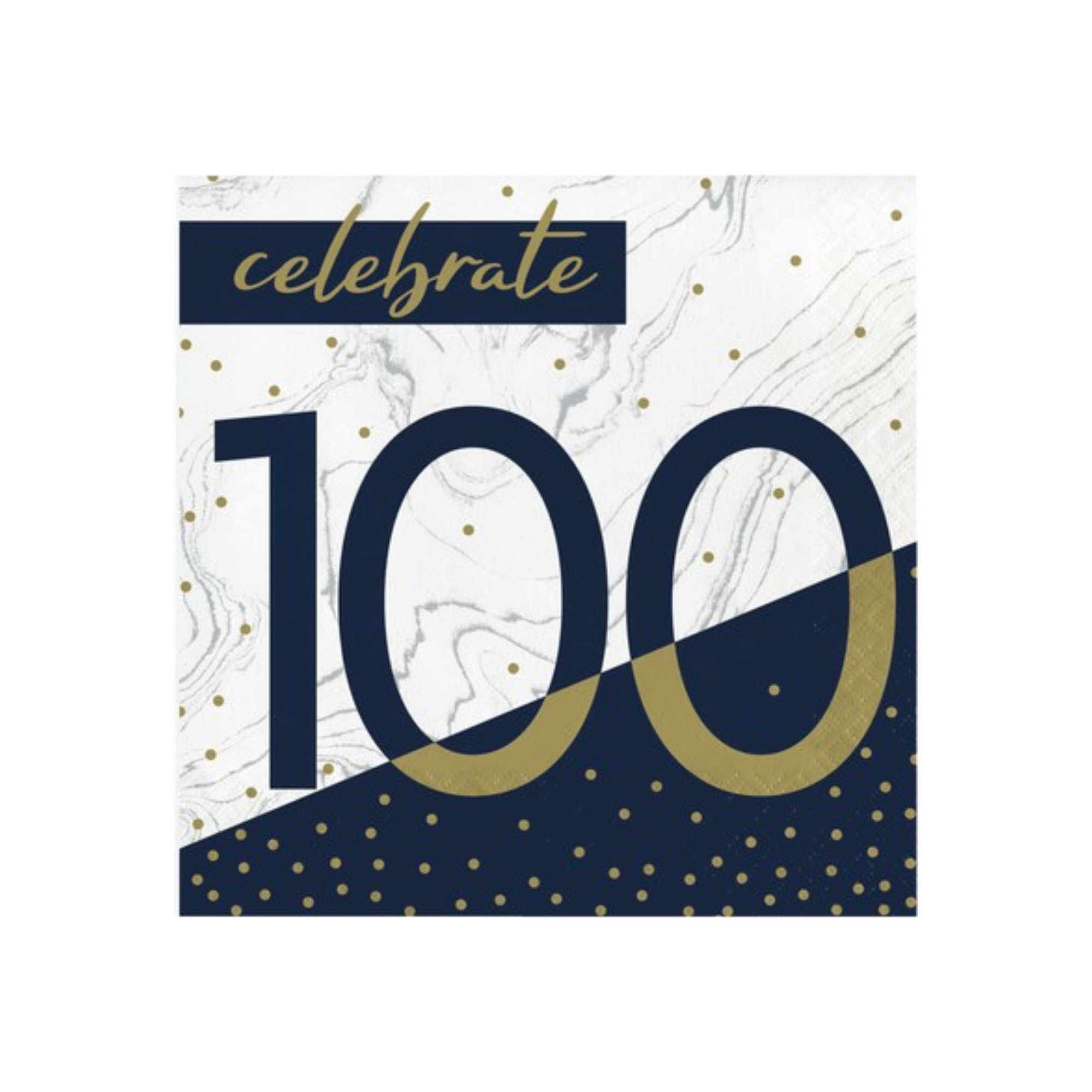 Tovagliolo Numero 100 cm33x33  Blue Navy and Gold pz 16