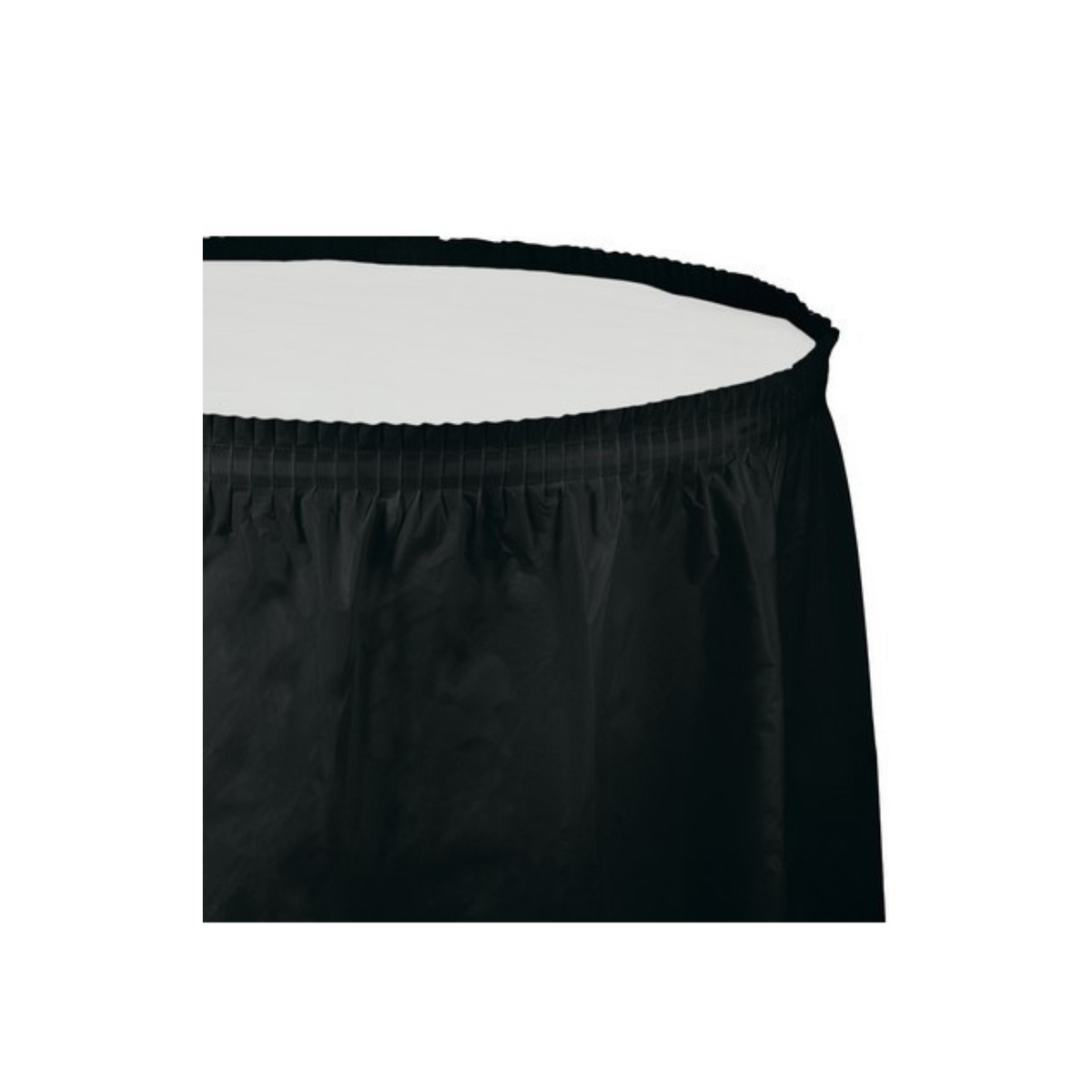 Plastic skirt Solid color Black cm74x420 pcs1