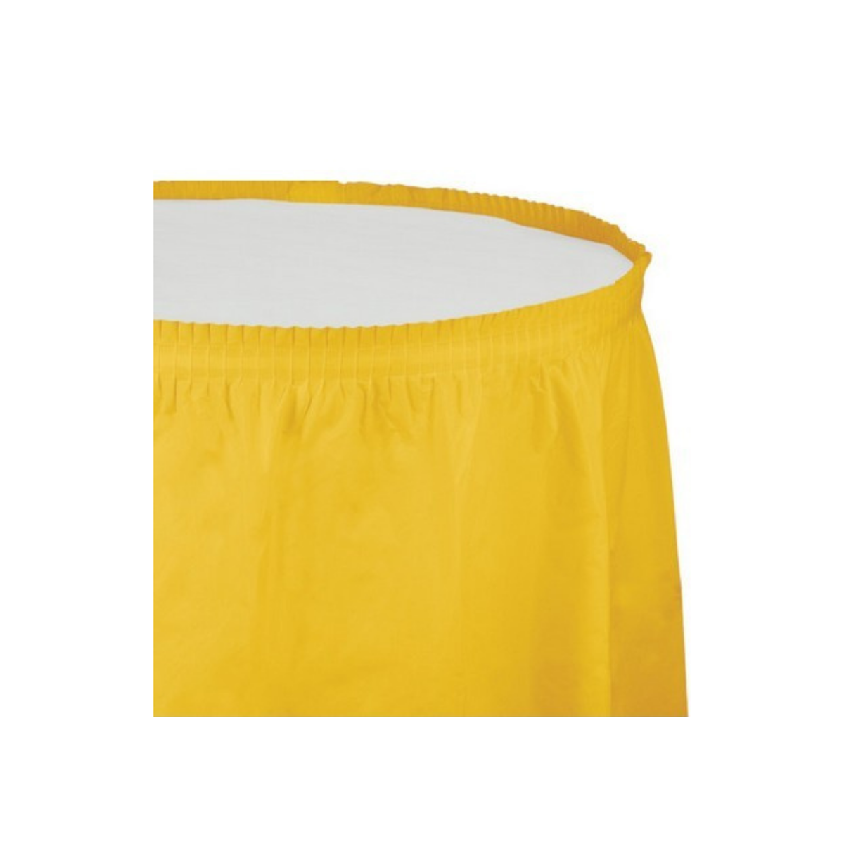 Plain Yellow Plastic Skirt cm74x420 pcs1