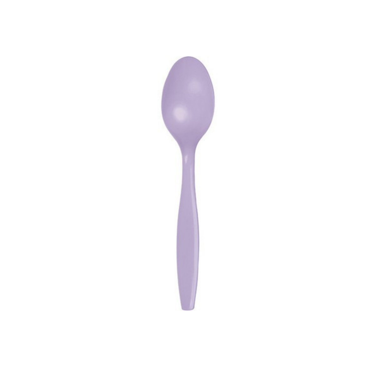 Plain Plastic Spoon Lilac cm15.5 pcs24