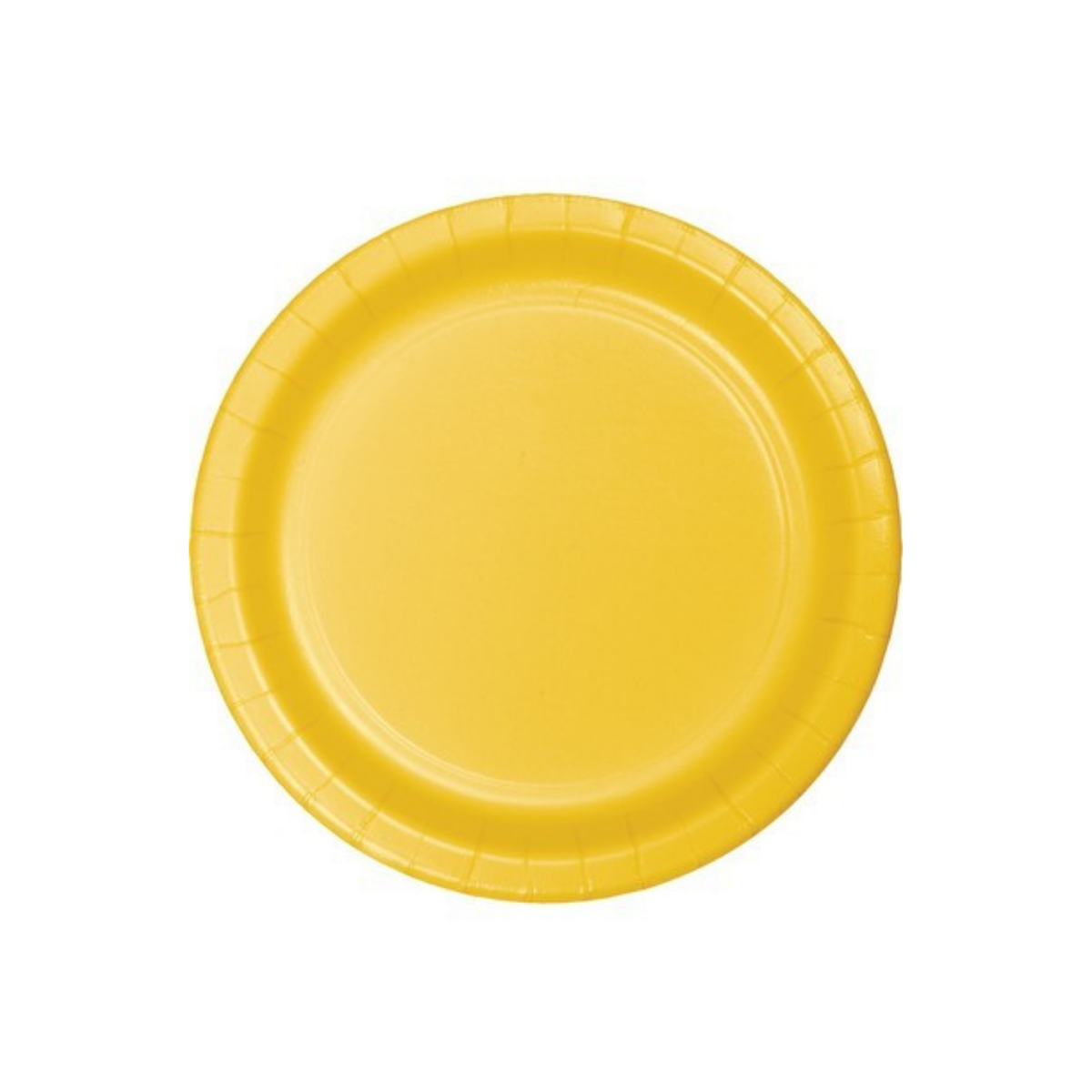 Plain Yellow Paper Plate 22cm 8pcs