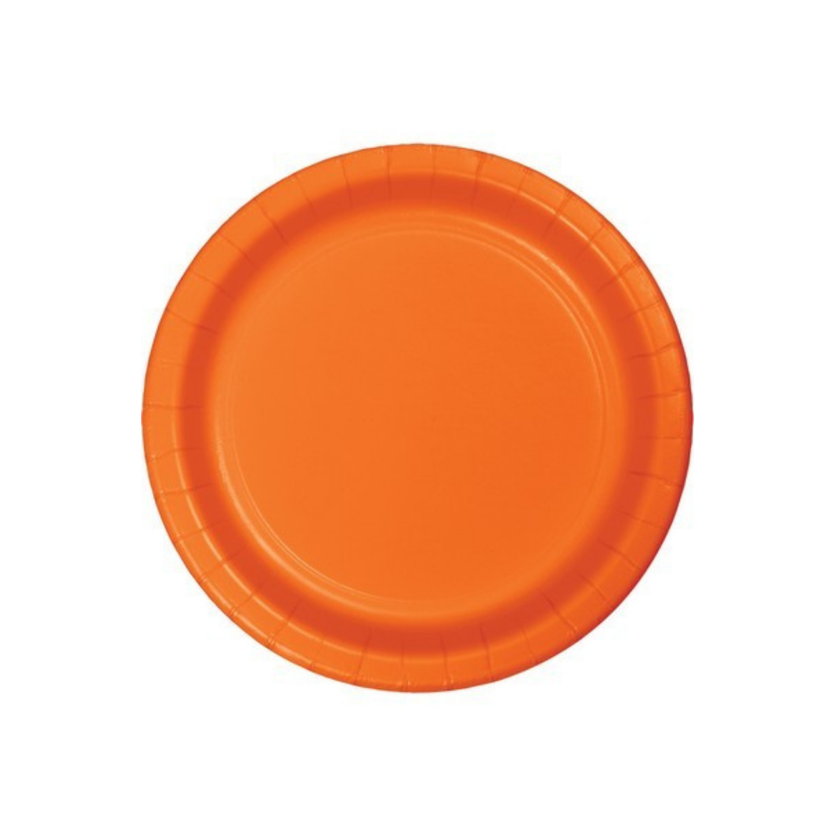 Plain Orange Paper Plate 17cm 8pcs