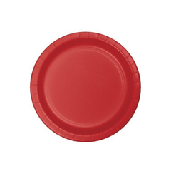 Plain Red Paper Plate 22cm 8pcs