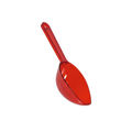 Red Plastic Scoop for Confetti and Marshmallows cm 16.7 pcs1