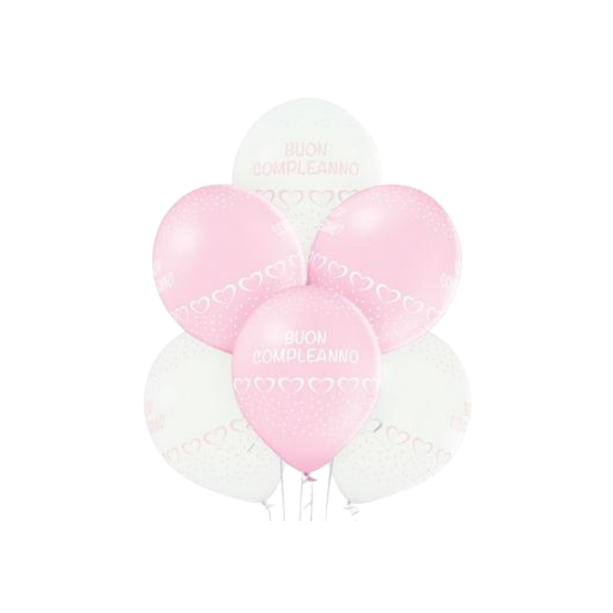 Latex lufi "Happy Birthday" Pink 12" cm30 db 24