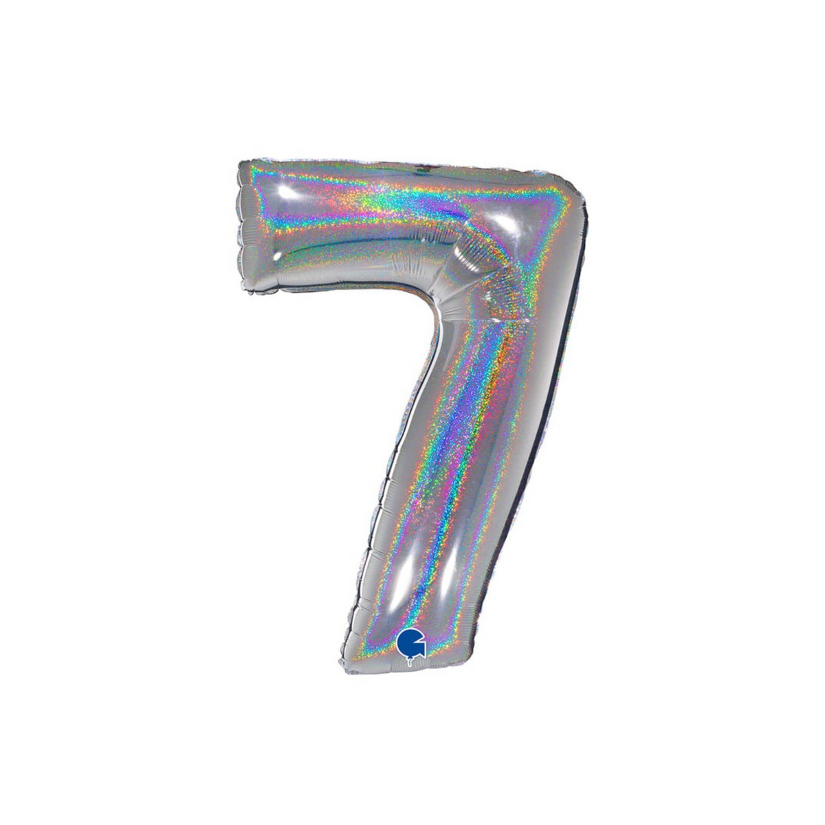 Foil Balloon Number "7" Silver 40" - 102cm pcs1