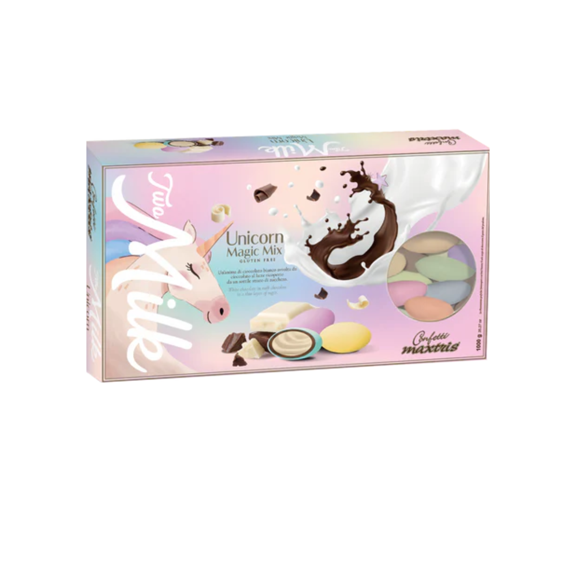 Confetti Maxtris Two Milk Unicorno Multicolor Kg1 pz1 a cf. Gluten Free