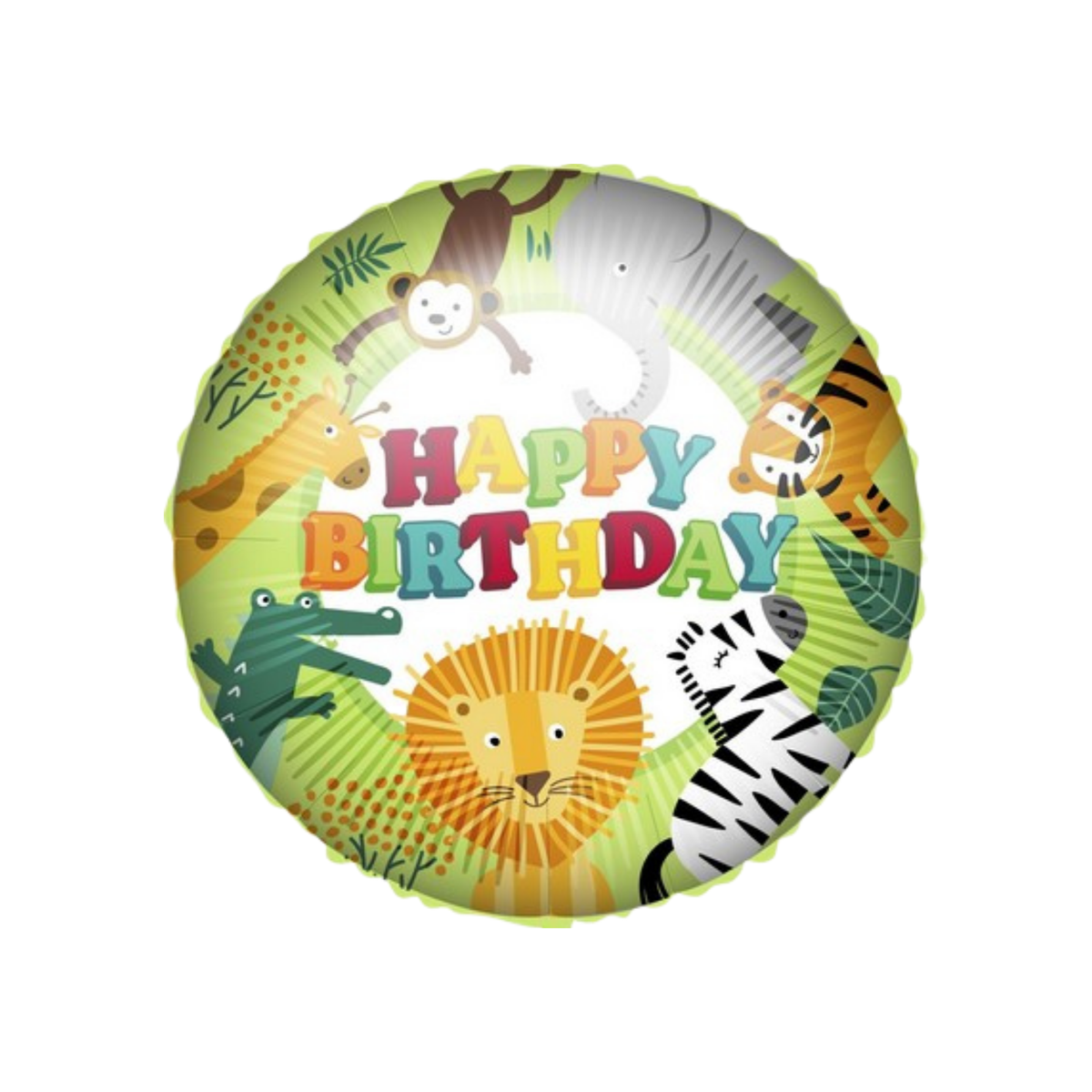 Palloncino Foil "Happy Birthday" Animali della Giungla 18"- 45cm pz1