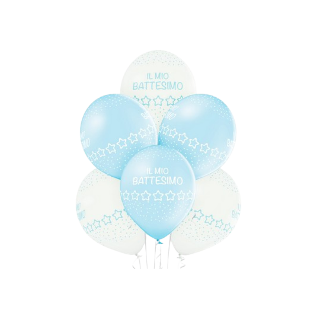 Palloncini in Lattice "Il mio battesimo" Azzurro 12" cm30 pz24