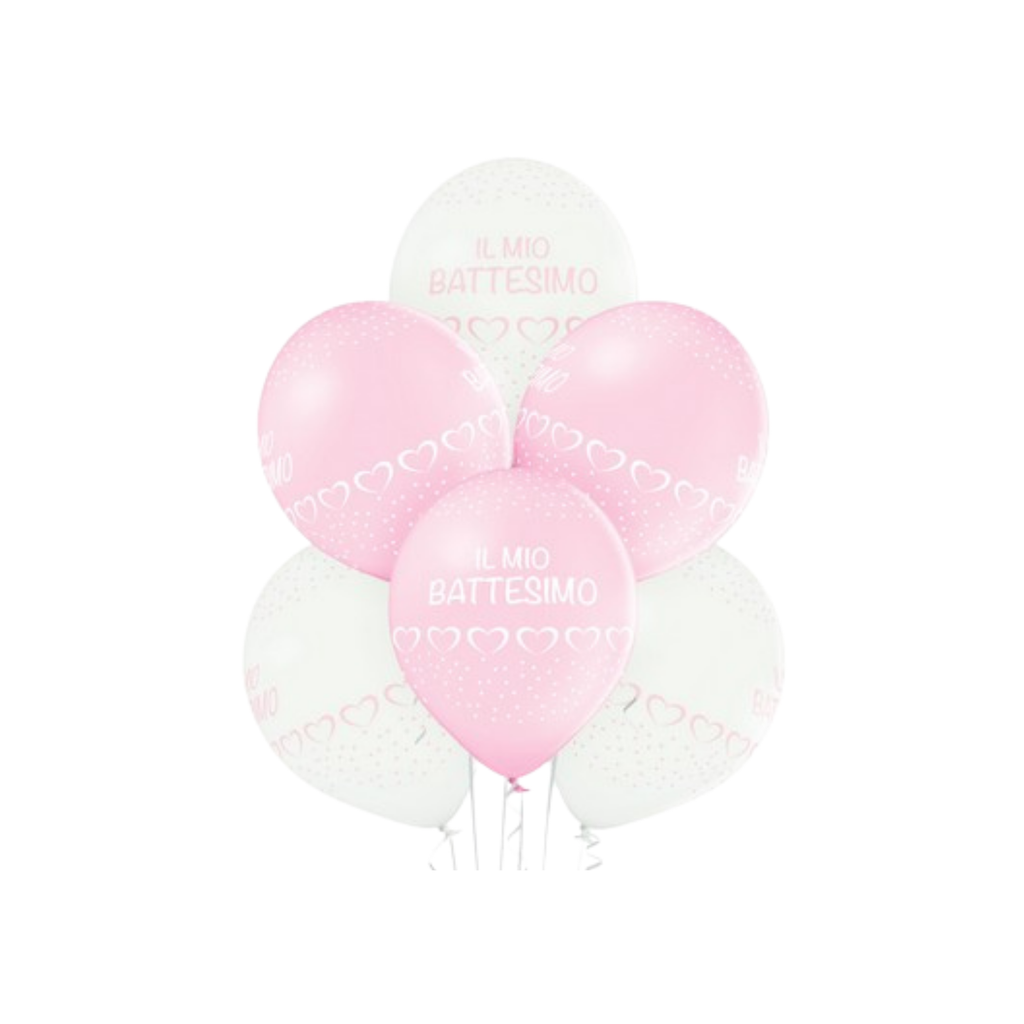 Latex Balloons "My Baptism" Pink 12" cm30 pcs24