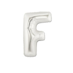 Pallone Foil Lettera "F" Argento 40" - 102cm pz1