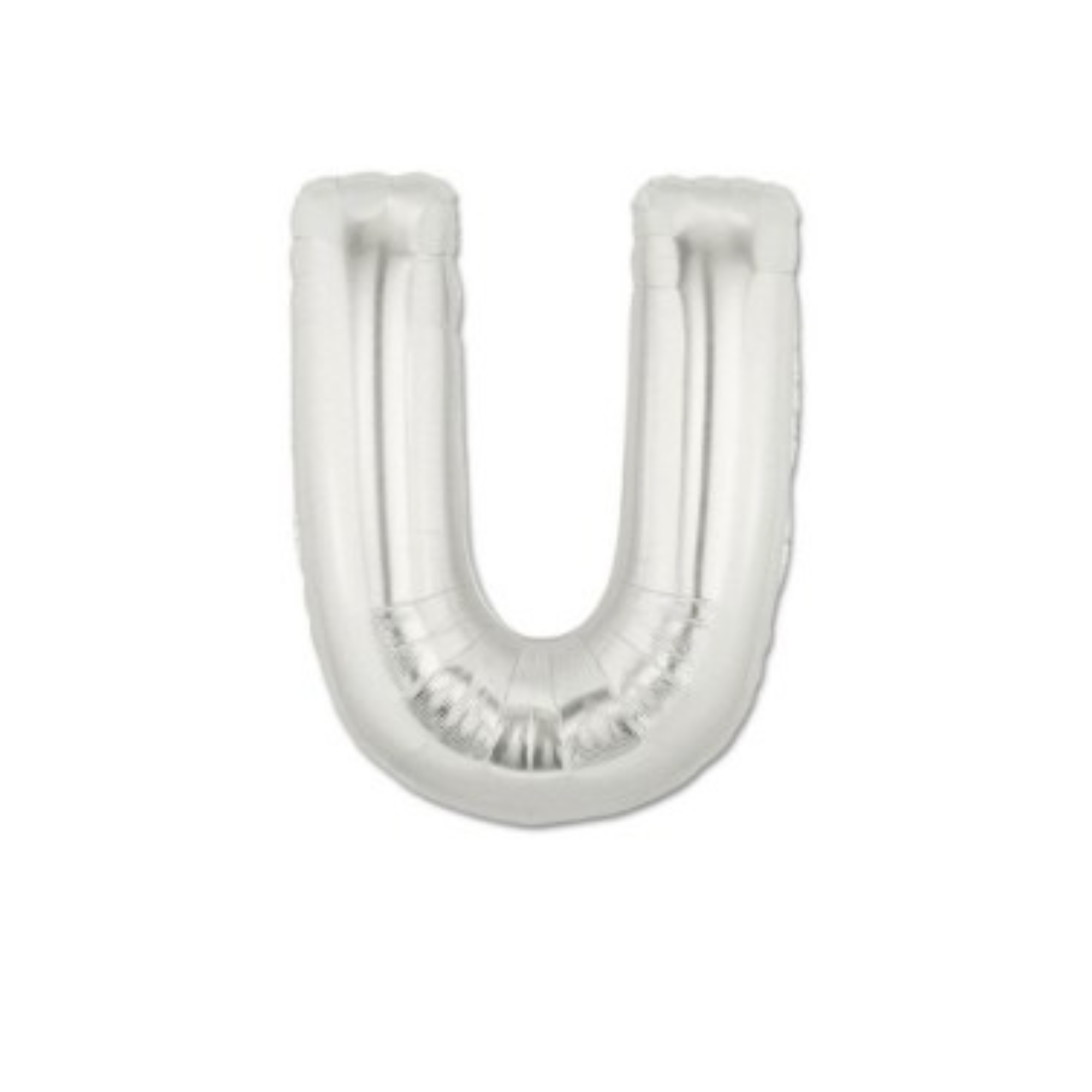 Pallone Foil Lettera "U" Argento 40" - 102cm pz1
