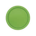 Plain Paper Plate Lime Green cm17 pcs8