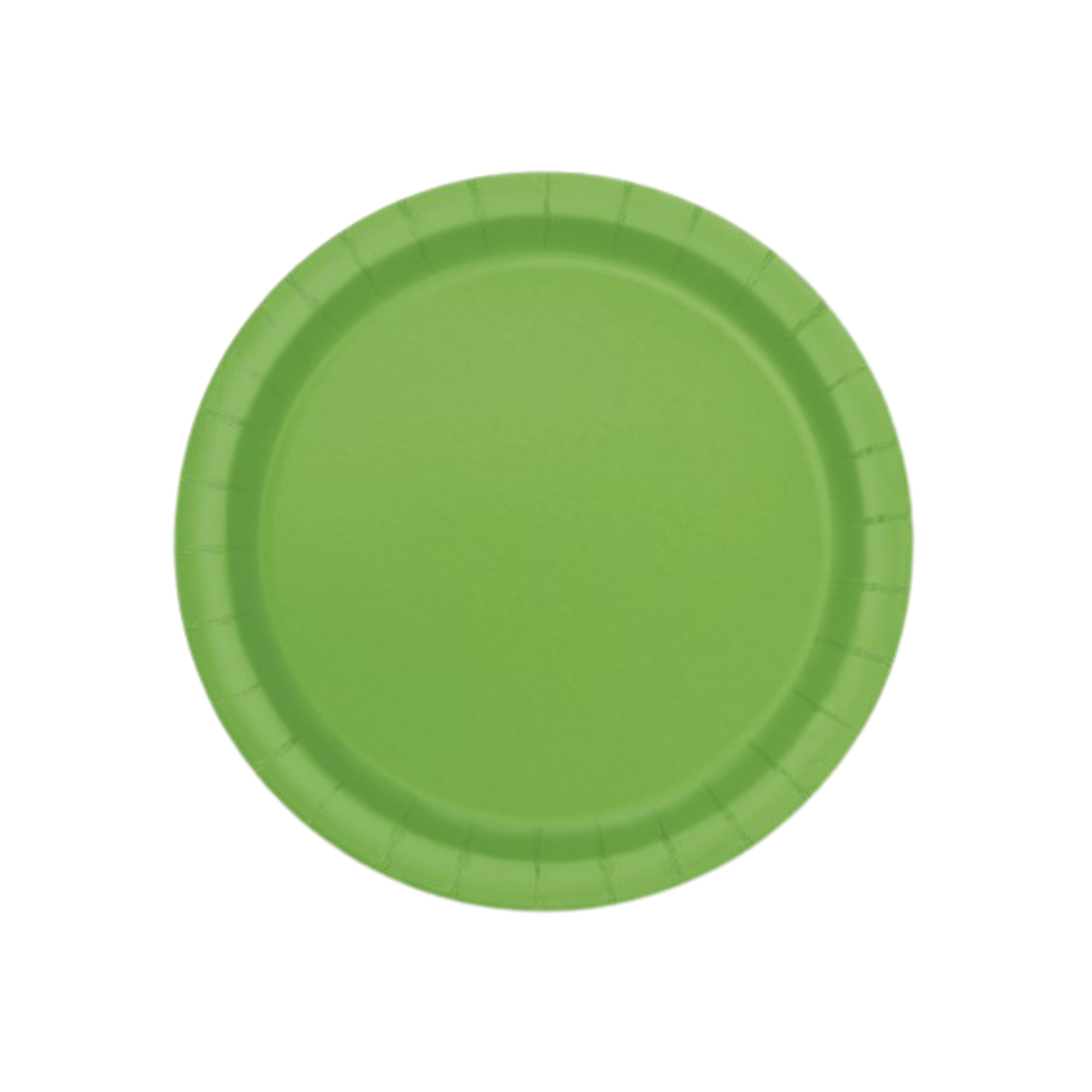 Plain Paper Plate Lime Green cm17 pcs8