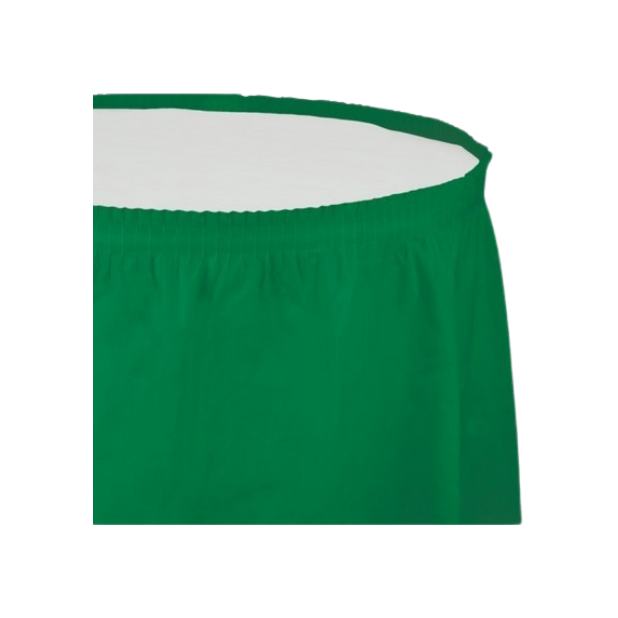 Plastic skirt Solid color Emerald green color cm74x420 pcs1