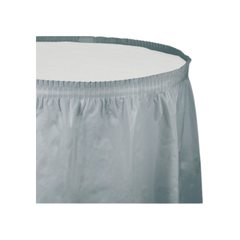 Plain Silver Plastic Skirt cm74x420 pcs1