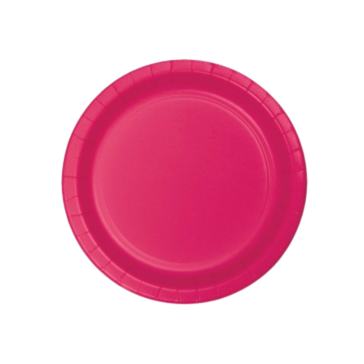 Plain Paper Plate Fuchsia cm18 pcs24