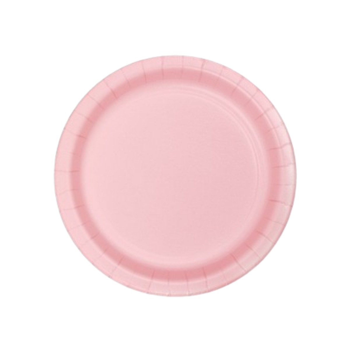 Piatto Carta Tinta unita Rosa  cm22 pz8