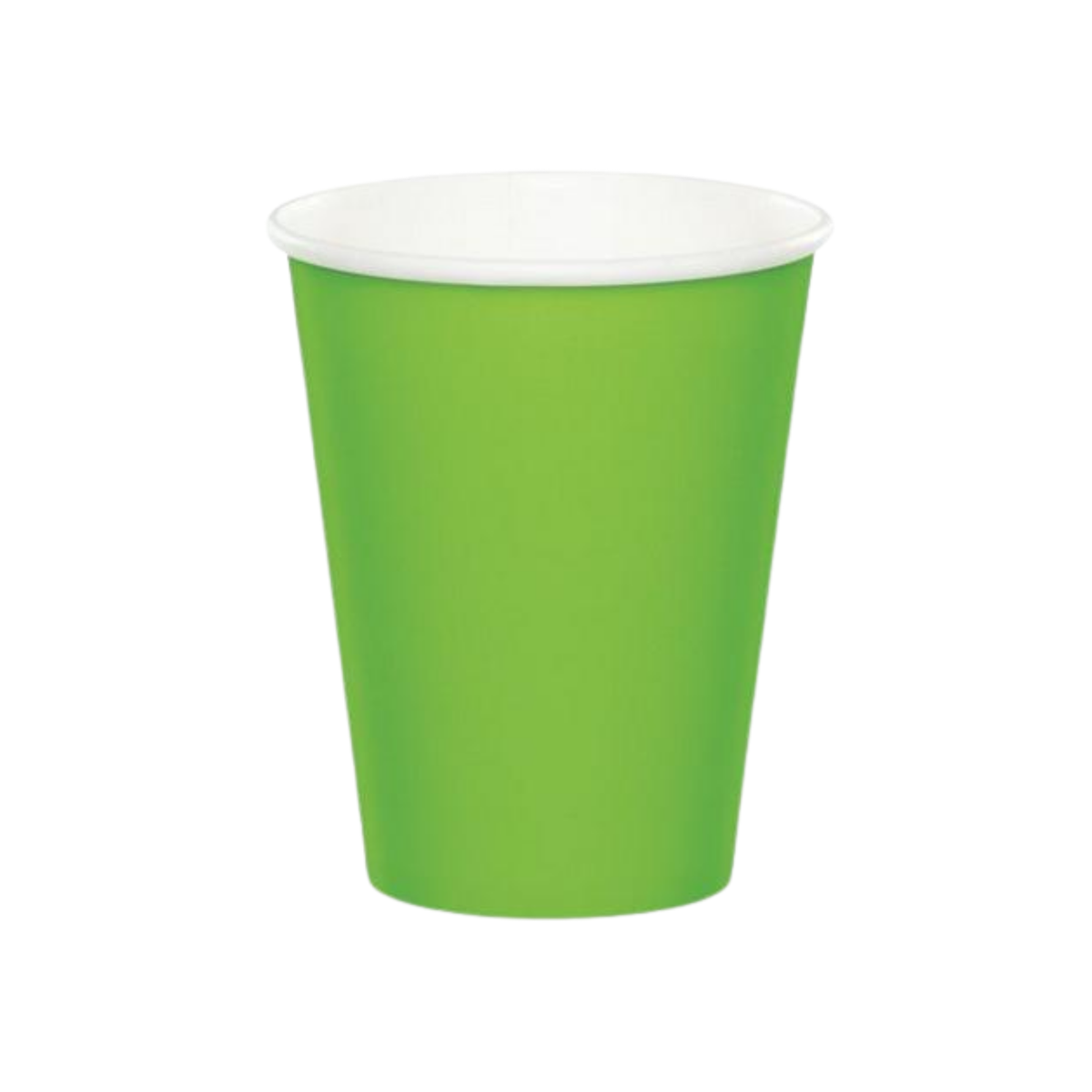 Lime Green Plain Paper Cup 266ml 8pcs