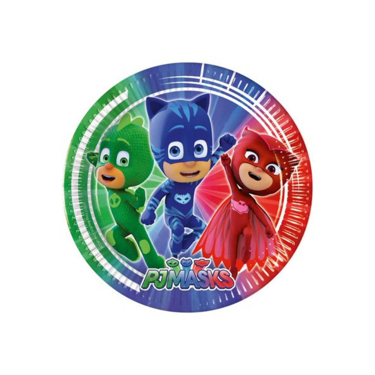 Super Pigiamini papírtányér - Pj Masks cm23 db 8