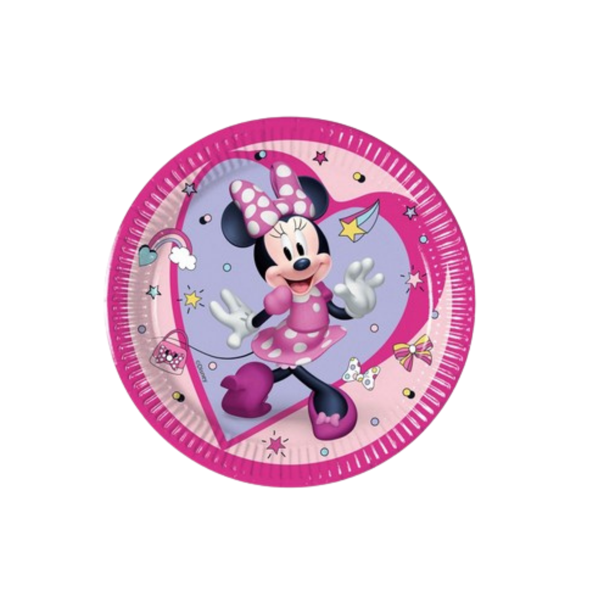 Piatto Carta Dessert Minnie Junior cm20 pz8