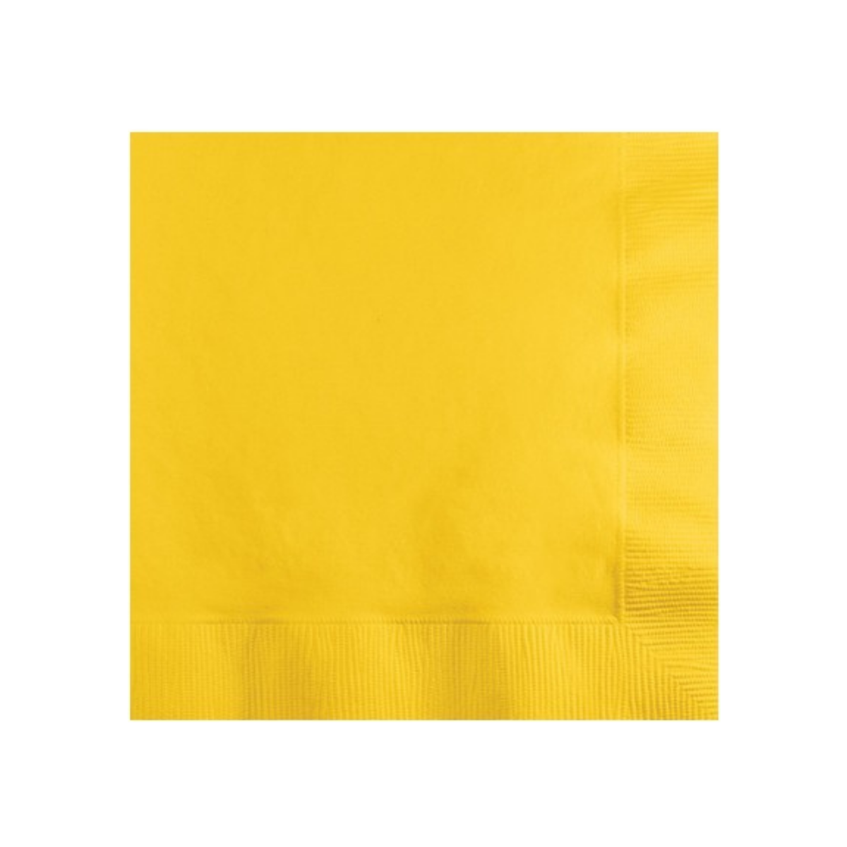 Plain Yellow Napkin 2-ply 33x33cm 20pcs