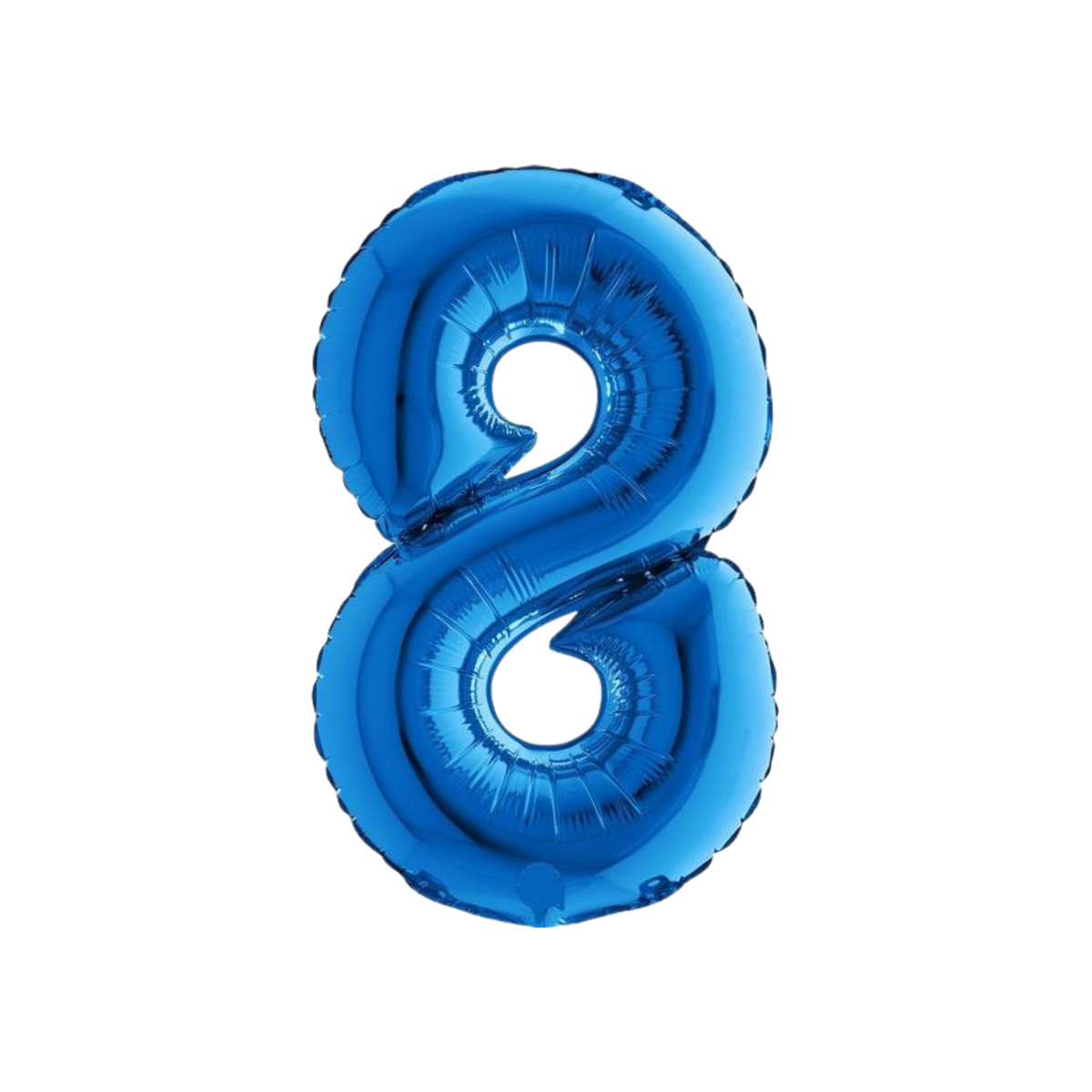 Pallone  Foil Numero "8" Blu 14" - 36cm pz1