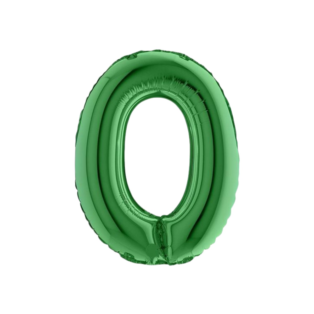 Pallone  Foil Numero "0" Verde 14" - 36cm pz1