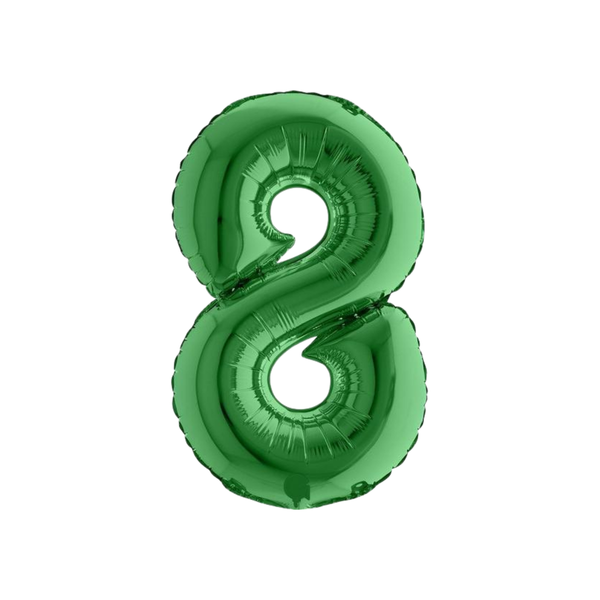 Pallone  Foil Numero "8" Verde 14" - 36cm pz1