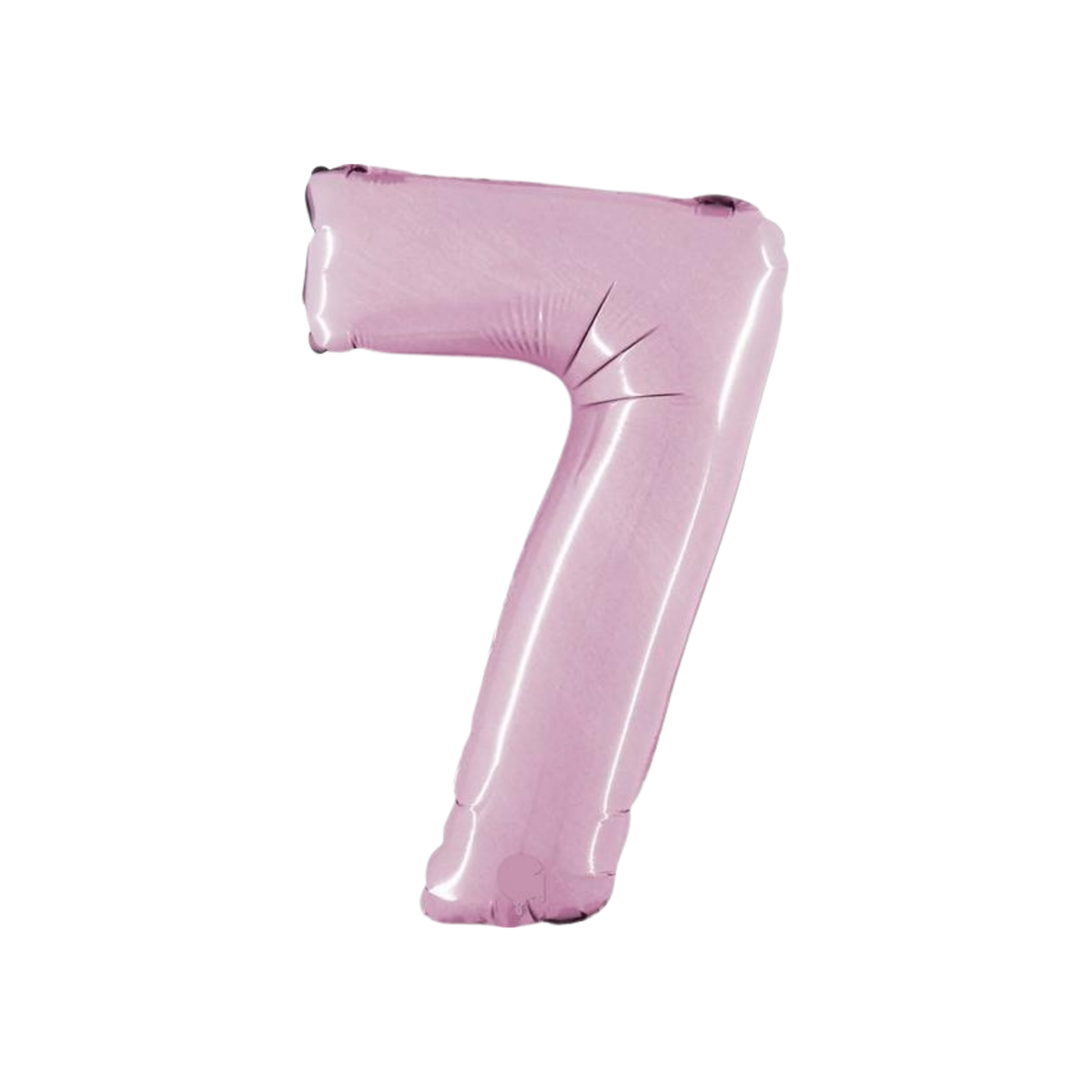 Pallone Foil Numero "7" Rosa 14"- 36cm pz1