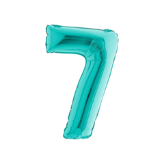 Pallone  Foil Numero "7" Tiffany 14"- 36cm pz1