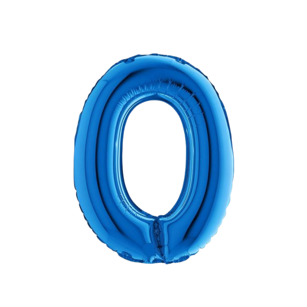 Pallone  Foil Numero "0" Blu 40" - 102cm pz1