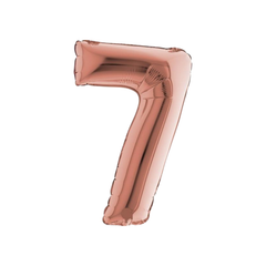 Pallone  Foil Numero "7" Rose Gold 40" - 102cm pz1 a cf.