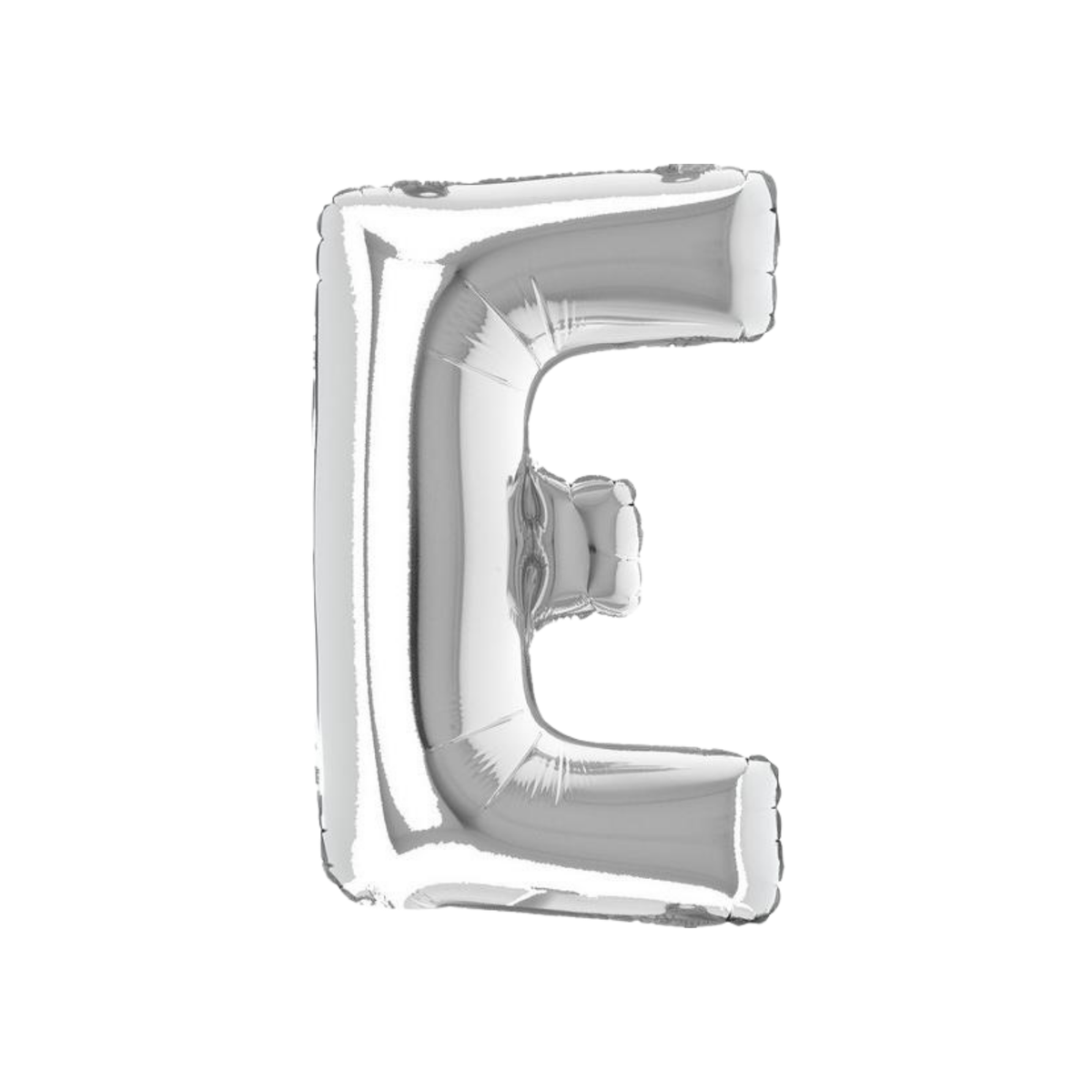 Foil Balloon Letter "E" Silver 14"- 36cm pcs1