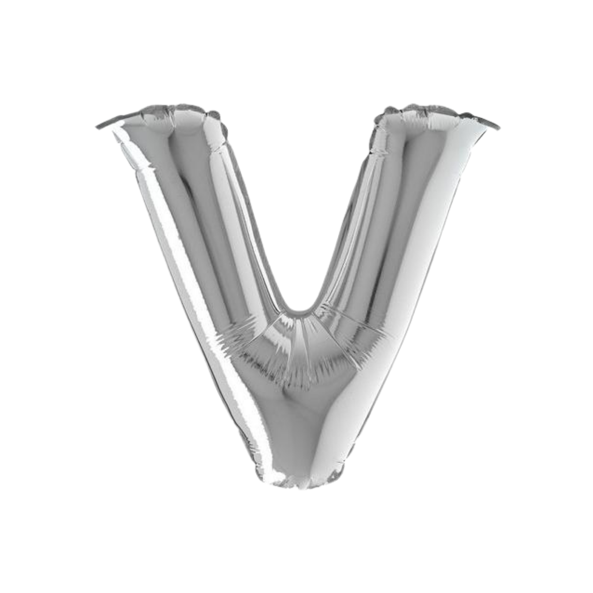 Foil Balloon Letter "V" Silver 14" - 36cm pcs1