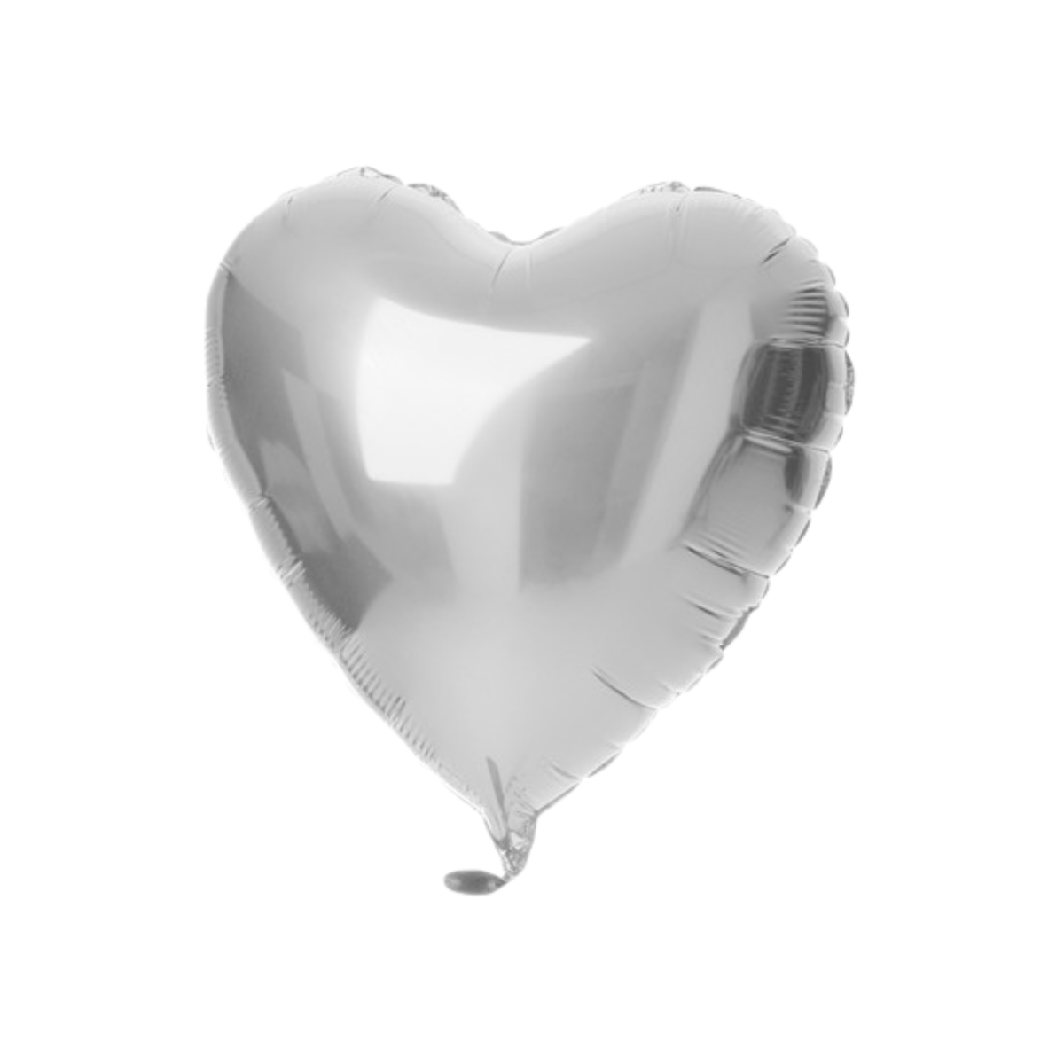 Pallone Foil Cuore Argento 18"- 45cm pz1