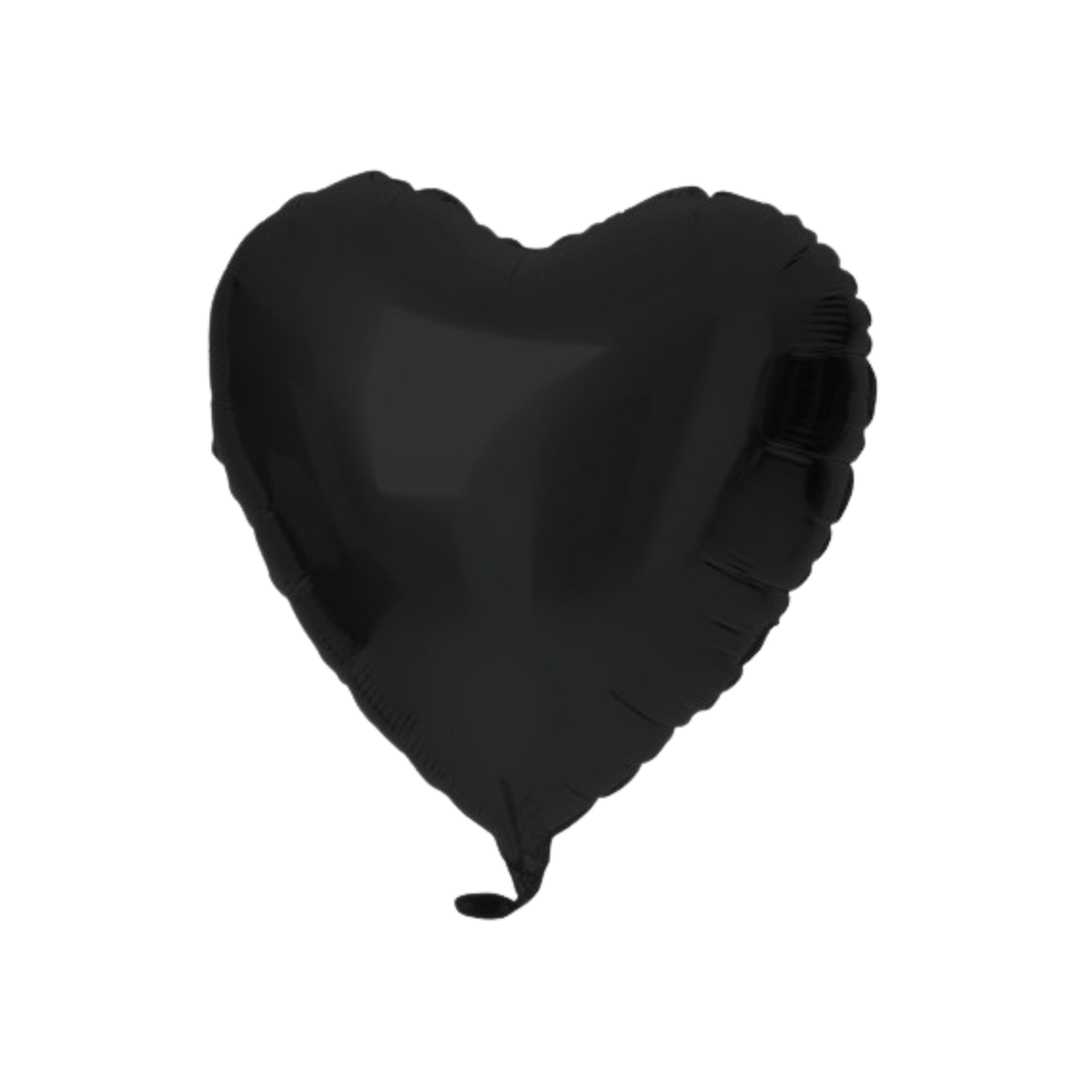 Pallone Foil Cuore Nero Satin 18" - 45cm pz1