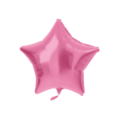 Bright Pink Satin Star Foil Balloon 19" - 48cm pcs1