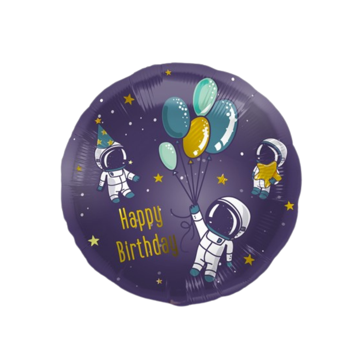 Foil balloon "Happy Birthday" Space 18" - 45cm pcs1